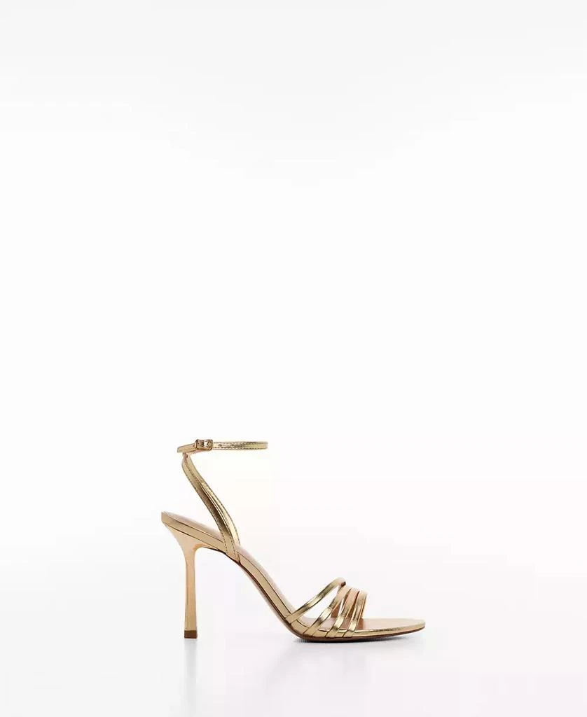 Mango Women's Metallic Strap Sandals 2
