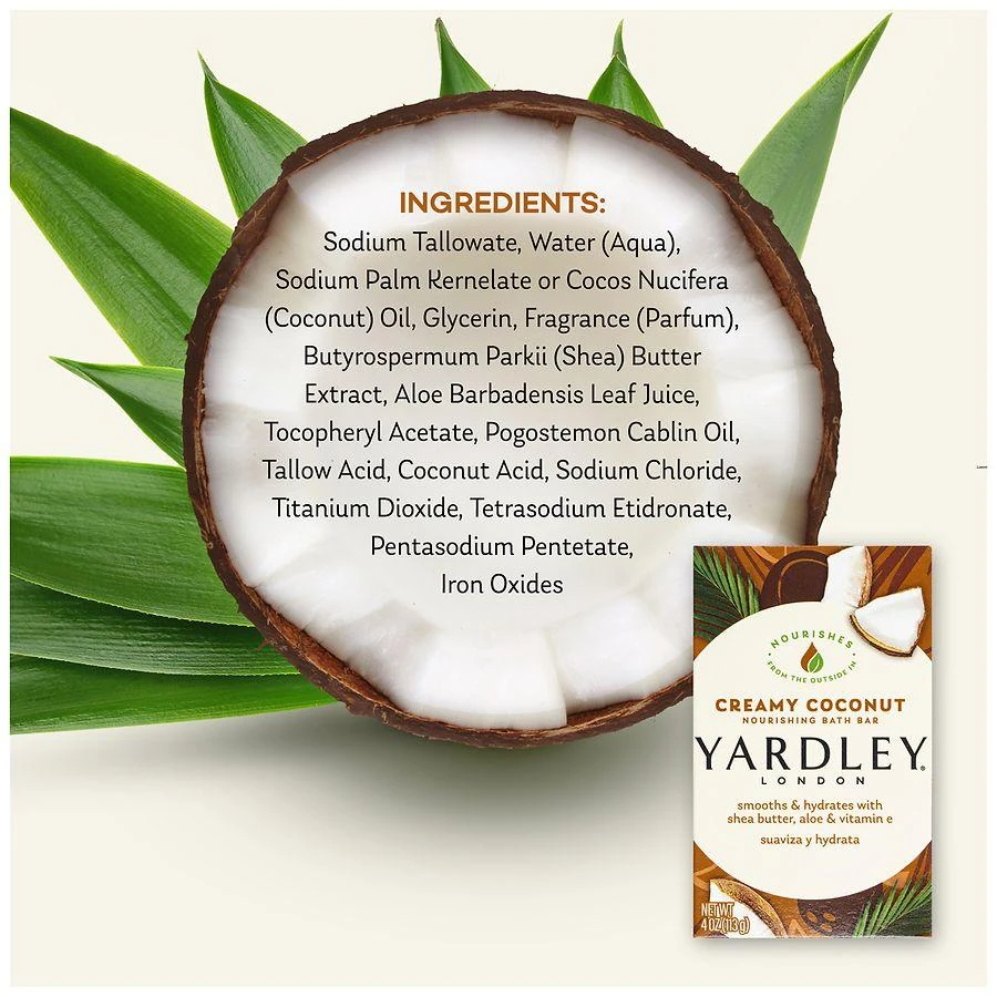 Yardley London Nourishing Bath Bar Creamy Coconut 4