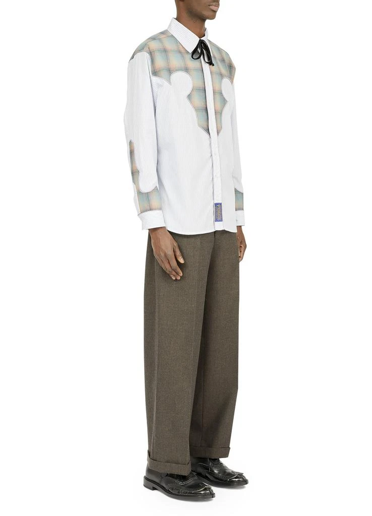 MAISON MARGIELA Pendleton yoke pinstripe shirt 4