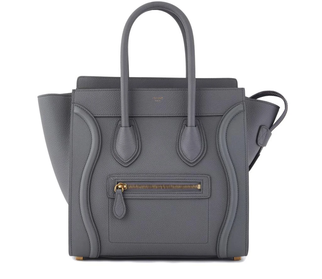 CELINE Micro luggage handbag in drummed calfskin 1