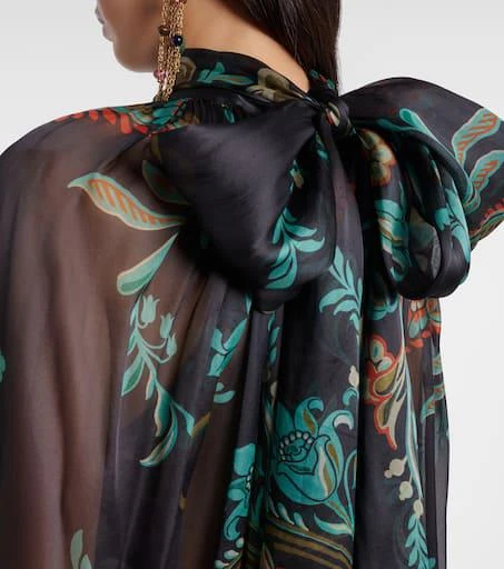 ETRO Floral sheer silk chiffon blouse 6
