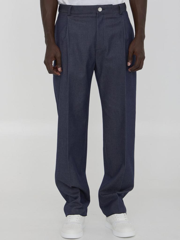 Dior Dior Homme Button Detailed Straight Leg Jeans