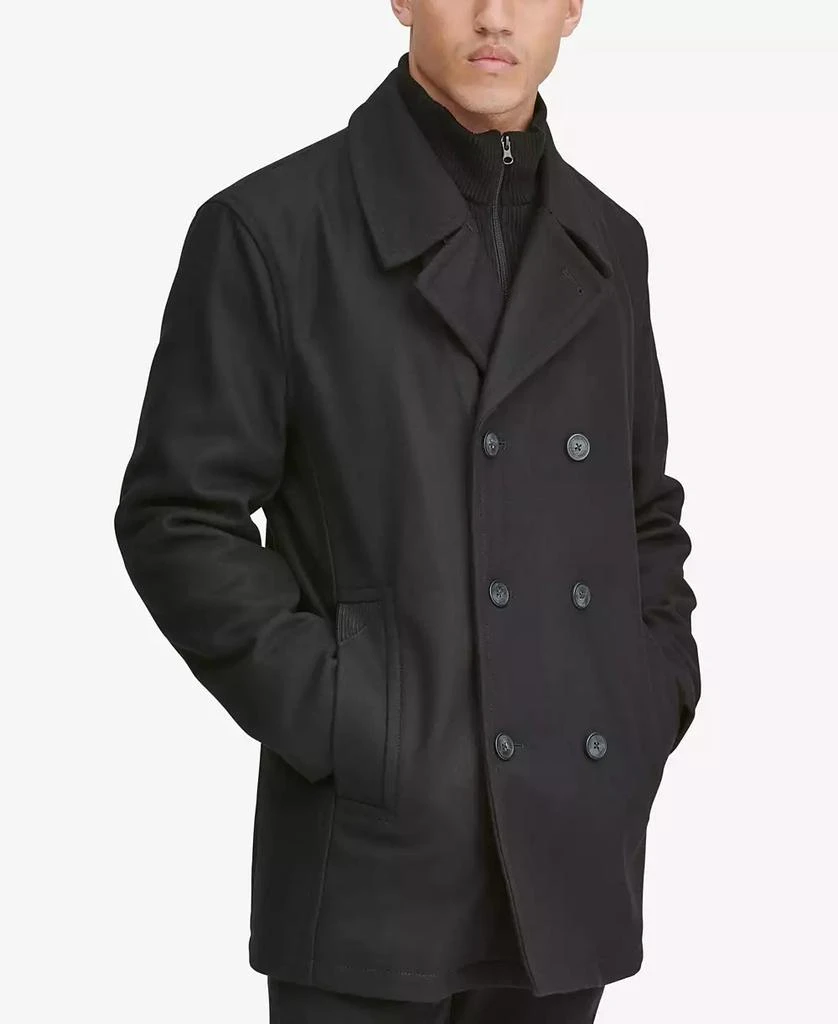 Marc New York by Andrew Marc Men's Peacoat with Inset Bib 3