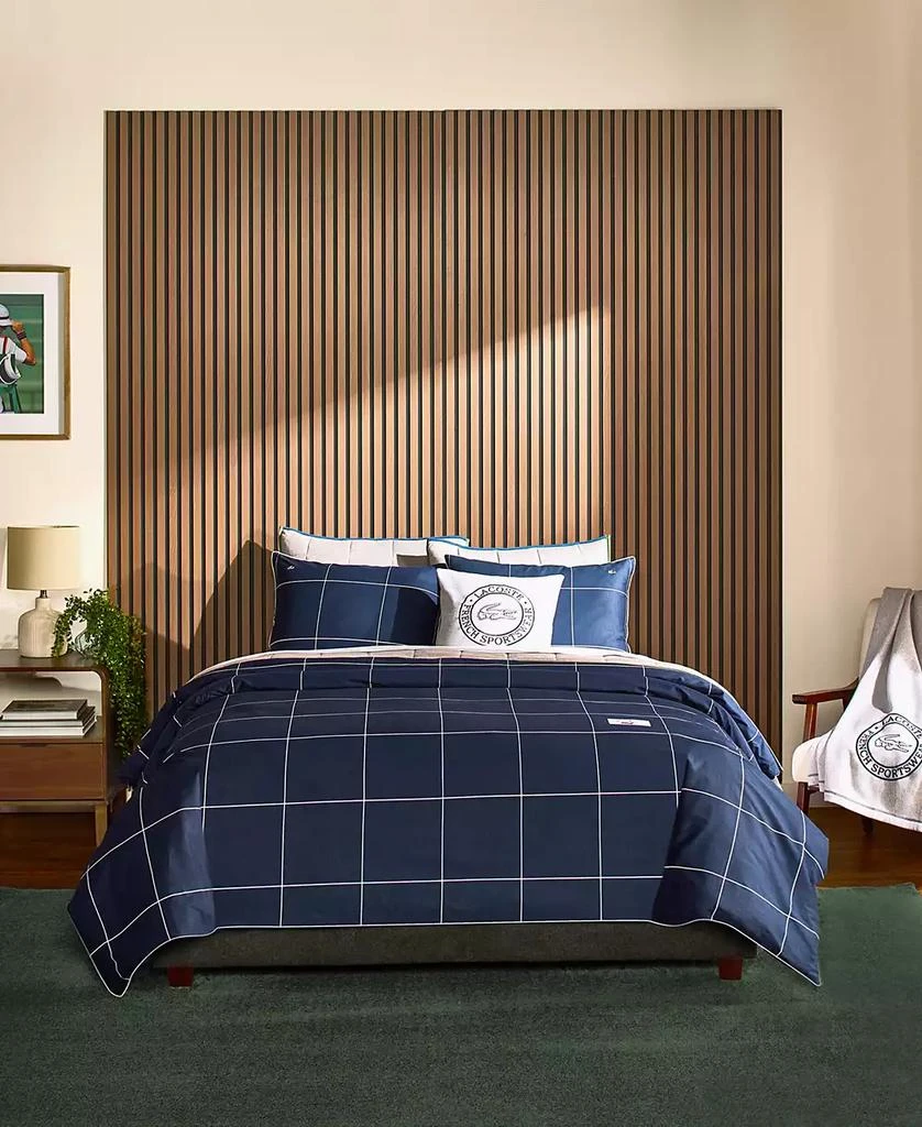 Lacoste Home Tennis Checks Cotton 3-Pc. Comforter Set 6
