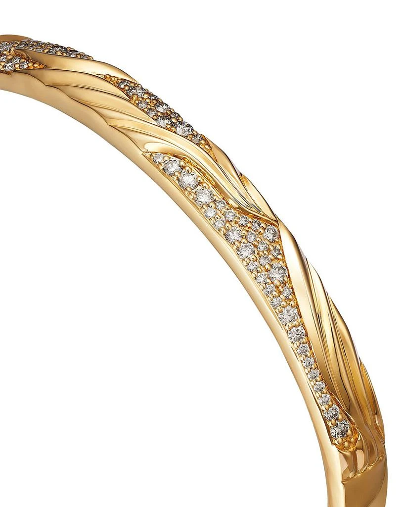 Bloomingdale
s Fine Collection Diamond Textured Bangle Bracelet in 14K Yellow Gold, 0.86 tcw 3