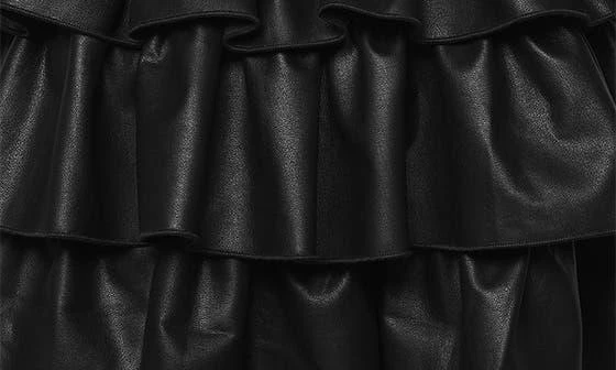 Hannah Banana Kids' Tiered Faux Leather Skirt 3