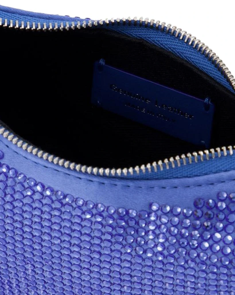 Off-White Mini Binder Clip Bag in Strass / Blue 4