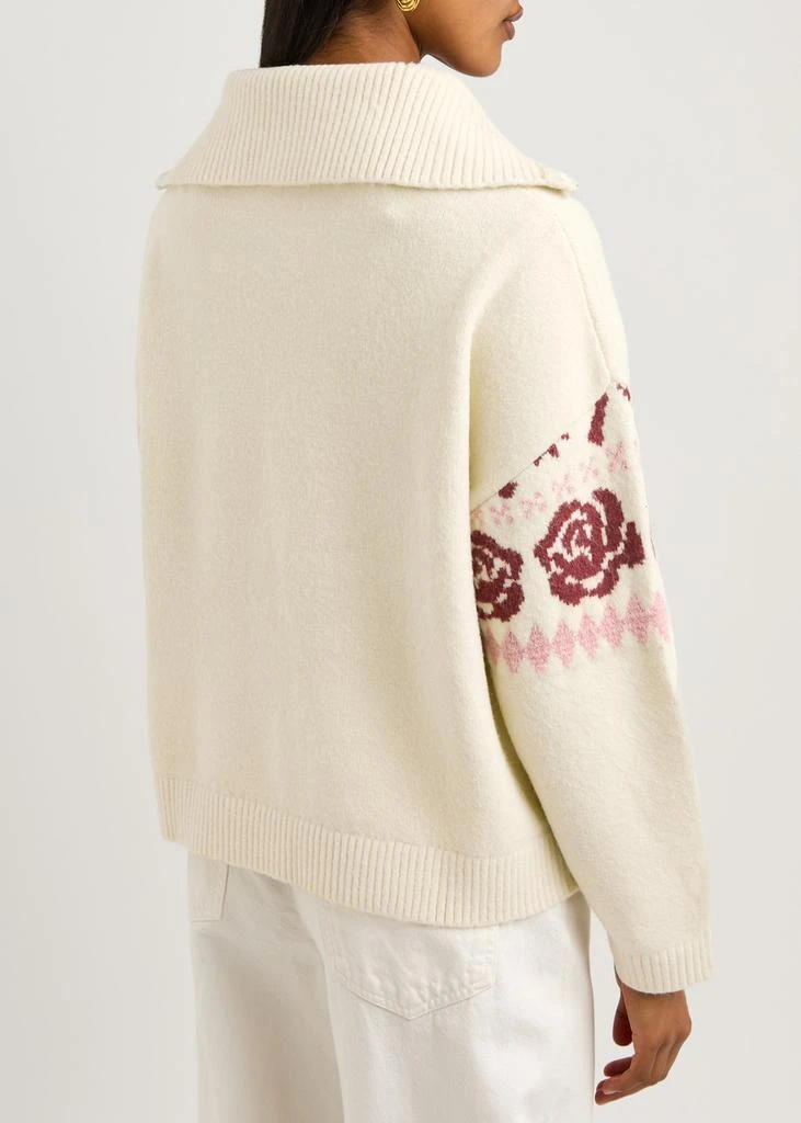 Kitri Uma Fair Isle intarsia half-zip jumper 3