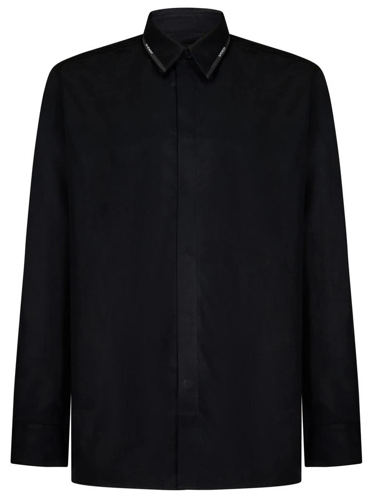 Givenchy Givenchy Logo Detailed Collared Shirt 1