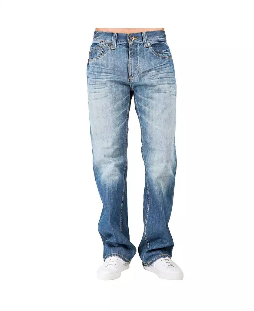Level 7 Men's Relaxed-Fit Boot cut Premium Denim Jeans 1
