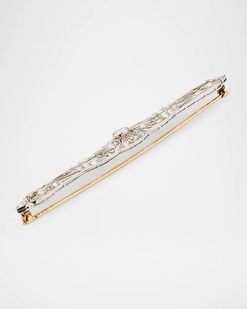 NM Estate Estate Platinum Filigree Edwardian Pin 5
