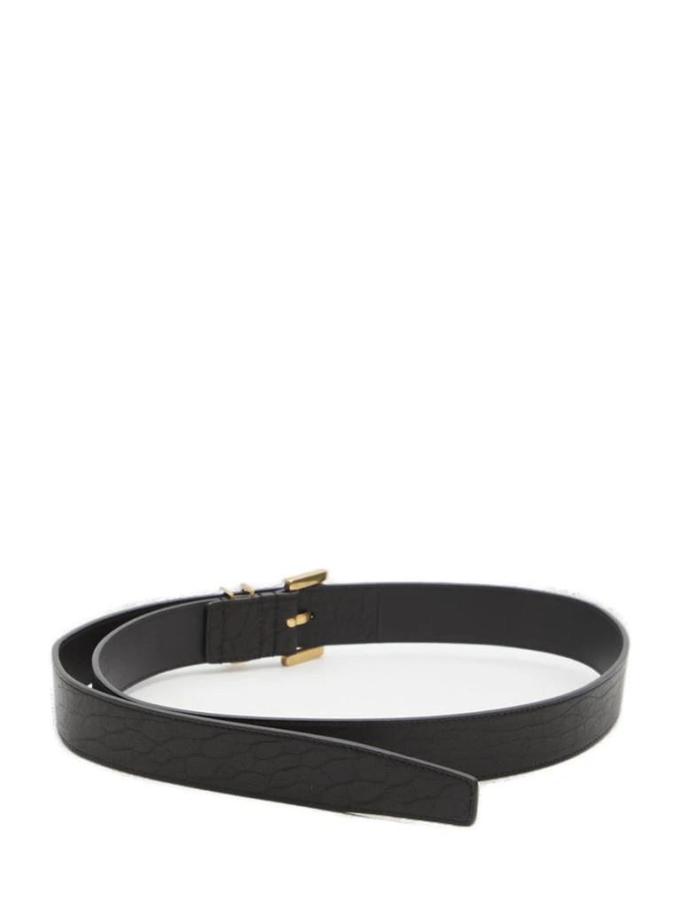Yves Saint Laurent Saint Laurent Cassandre Logo Plaque Belt 2