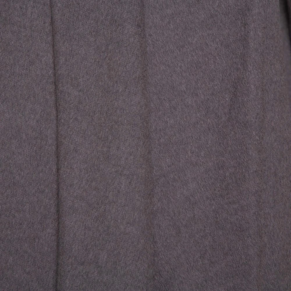 Max Mara Max Mara Dark Grey Wool Open Front Coat L 5