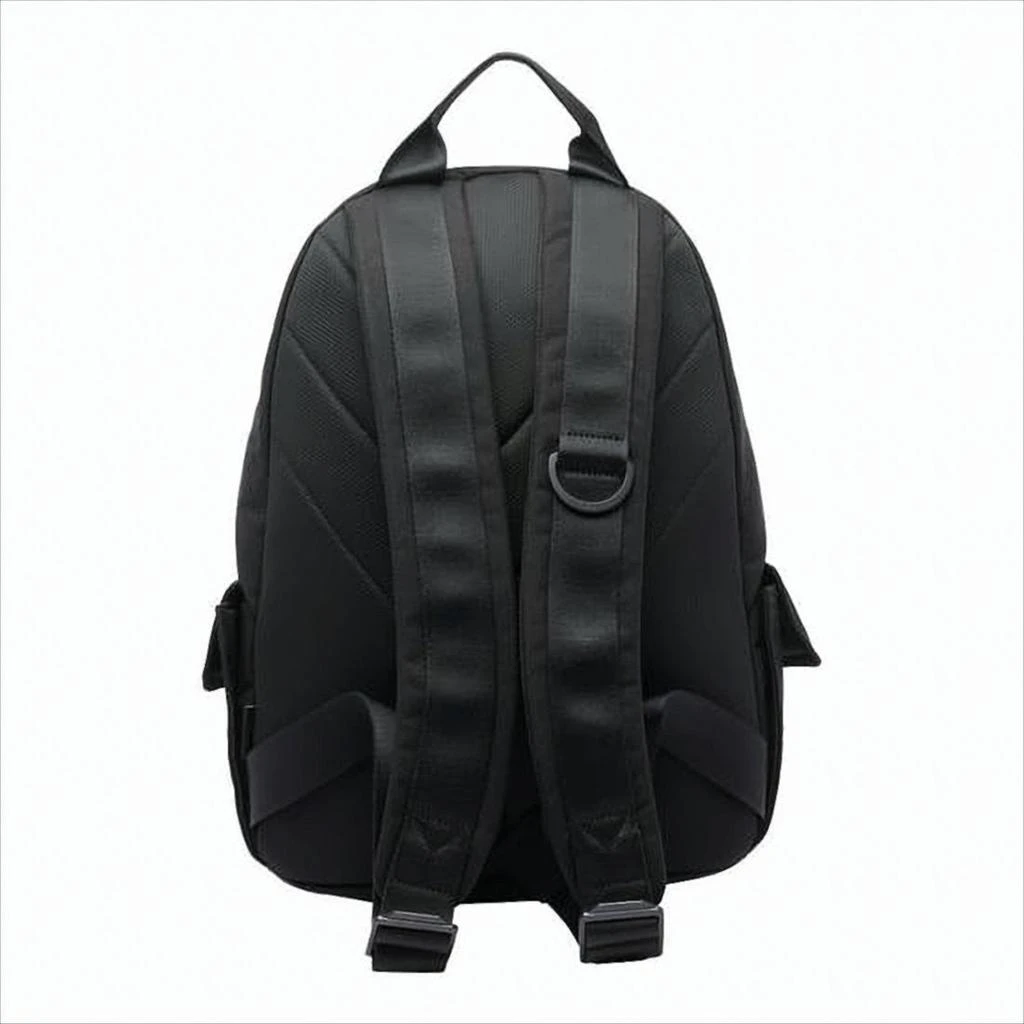 Y-3 Black Nylon Backpack with Textured Flap 3