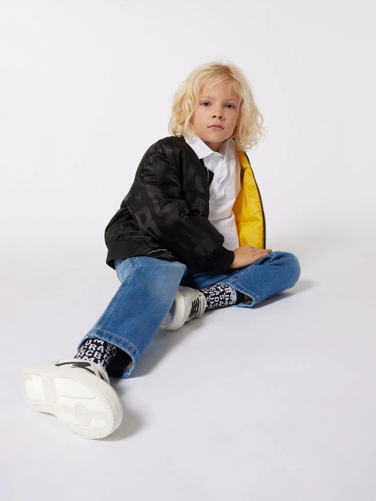 Marc Jacobs MARC JACOBS Kids Logo Bomber Jacket in Black 2