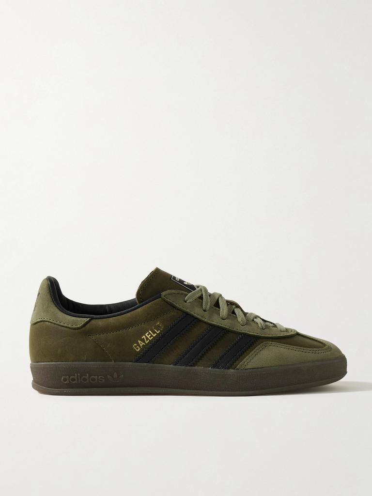 【Adidas】 Gazelle Indoorレザースニーカー Adidas Gazelle Indoor 皮革边饰绒面革运动鞋 - Men's Sports