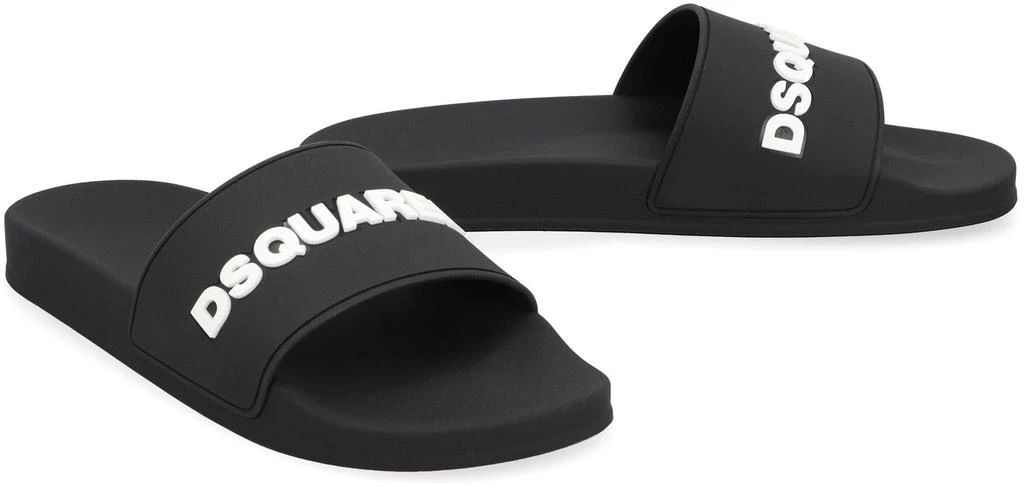 DSQUARED2 DSQUARED2 Logo Detail Rubber Slides 3