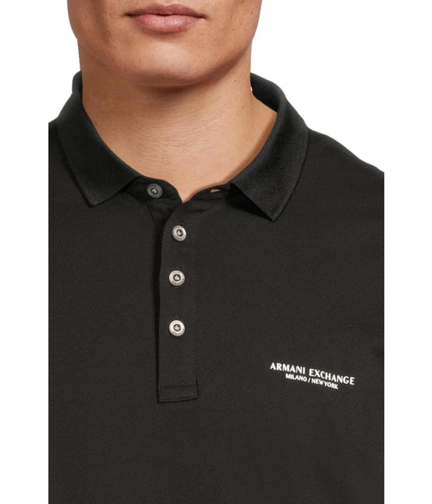 Armani Exchange Slim Fit Milano/New York Logo Polo 4