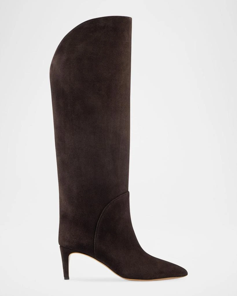 Paris Texas Gaia Suede Knee Boots 1