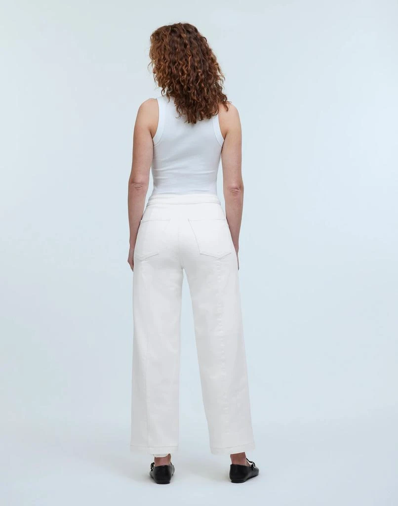Madewell The Curvy Emmett Wide-Leg Jean in Tile White: Welt Pocket Edition 4