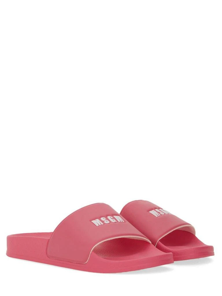 MSGM Msgm Slide Sandal With Logo 2