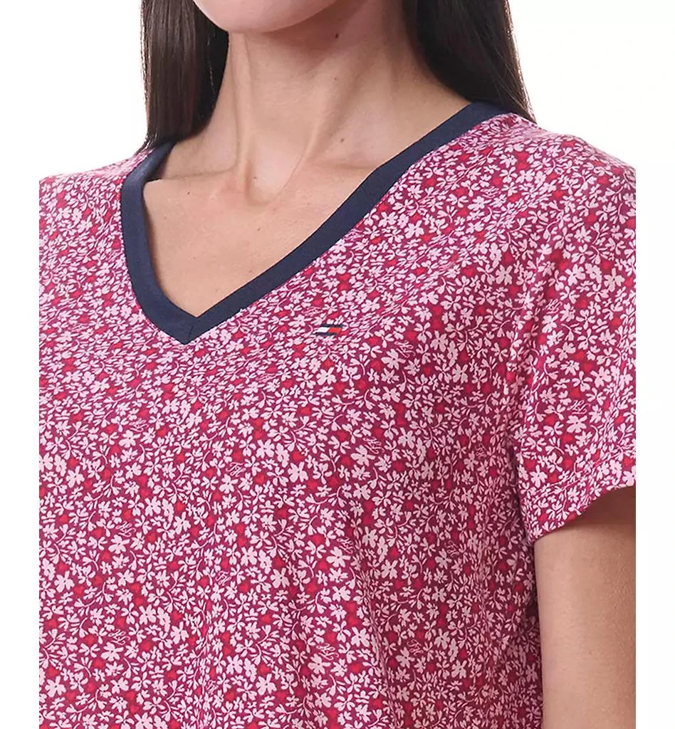 Tommy Hilfiger Women's Printed Short-Sleeve Tee & Jogger Set 8