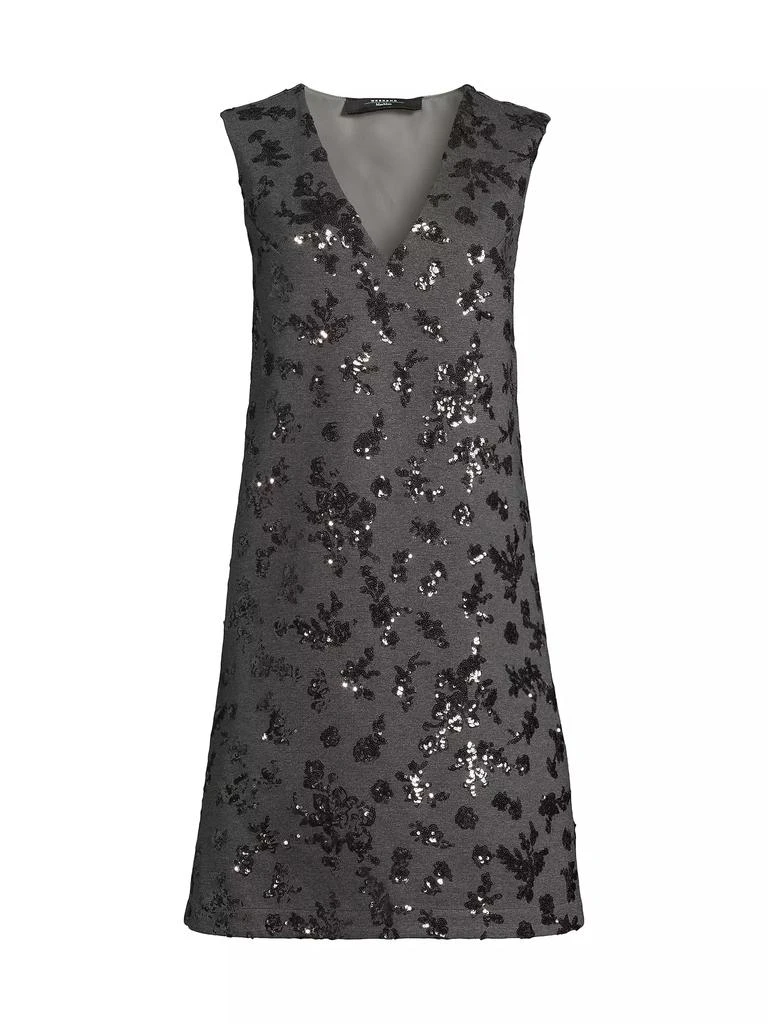 Weekend Max Mara Pesaro Sequined Jersey Sleeveless Minidress 1