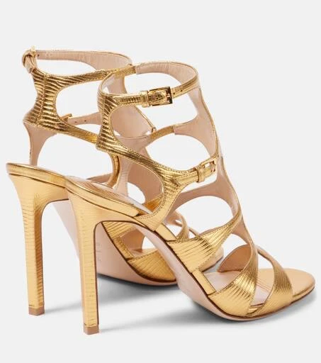 Tom Ford Paradis snake-effect leather sandals 2