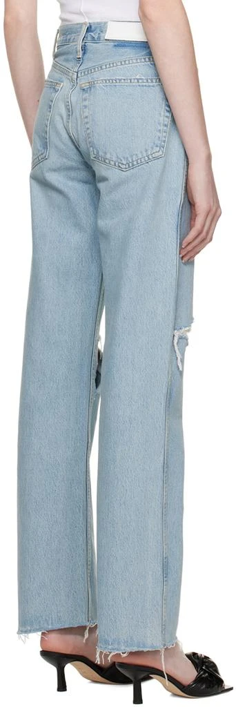 Re/Done Blue 90s High Rise Loose Jeans 3