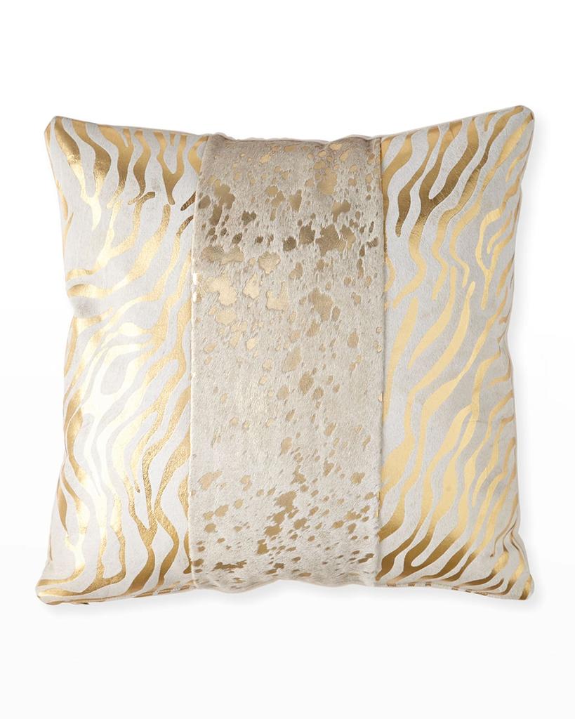 Massoud Colorblock Zebra 
Spots Pillow