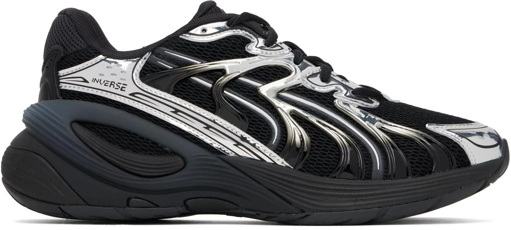 Puma Black & Silver Inverse Dimension Sneakers 1