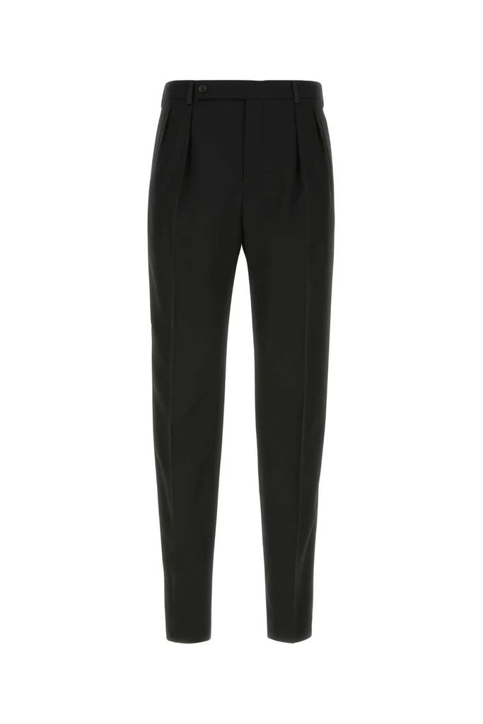 Yves Saint Laurent Saint Laurent Button Detailed Straight Leg Trousers 1
