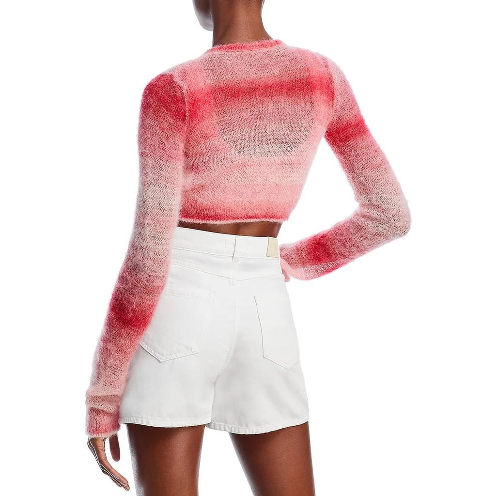 REDONE Womens Crop Alpaca Cardigan Sweater 2