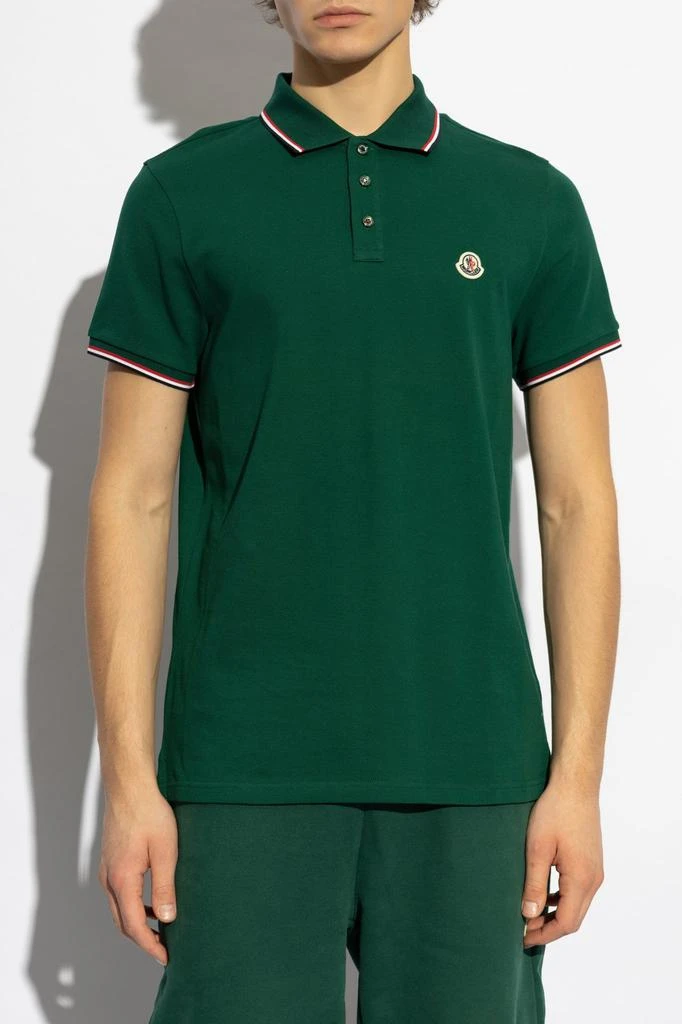 Moncler Moncler Logo Patch Short-Sleeved Polo Shirt 2