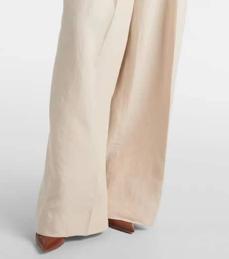 BLAZÉ MILANO Husi high-rise linen wide-leg pants 6