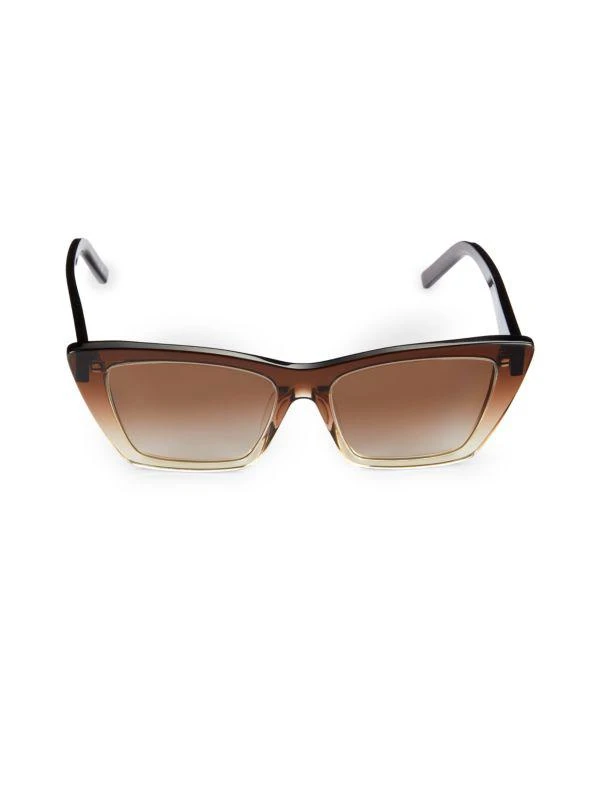 Yves Saint Laurent Mica 53MM Cat Eye Sunglasses 1