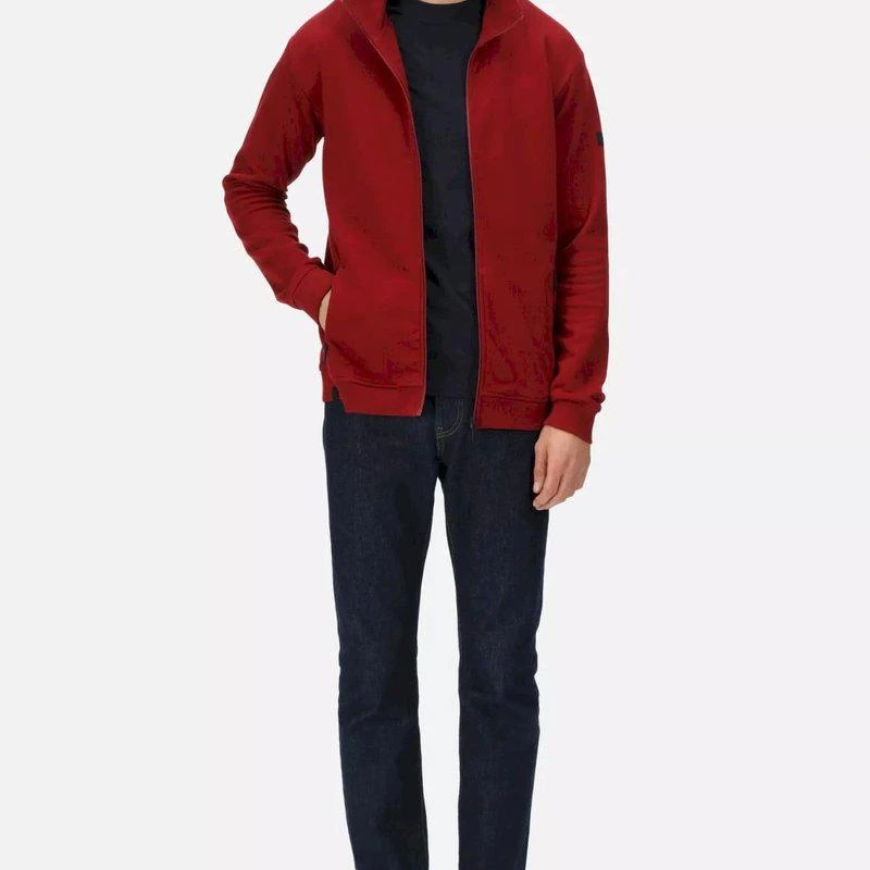 Regatta Mens Felton Sustainable Full Zip Fleece Jacket Syrah Red