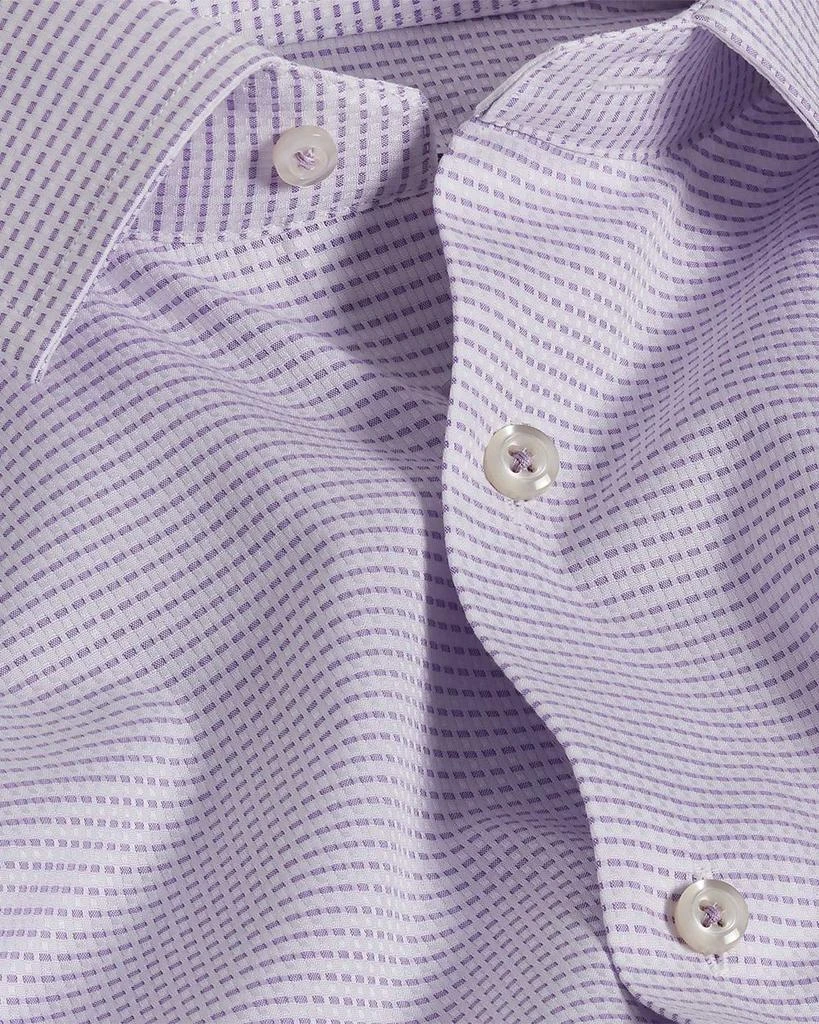 David Donahue Slim Fit Horizontal Dobby Dress Shirt 2