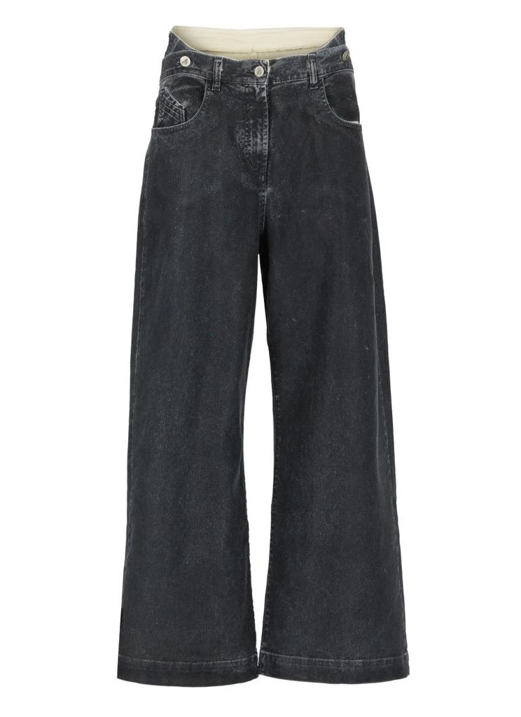The Attico Dark Grey Cotton Jeans 1