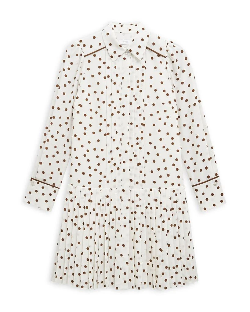 HOBBS LONDON Francesca Dot Print Dress 10