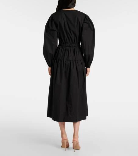 Ulla Johnson Aurelie pleated cotton midi dress 3