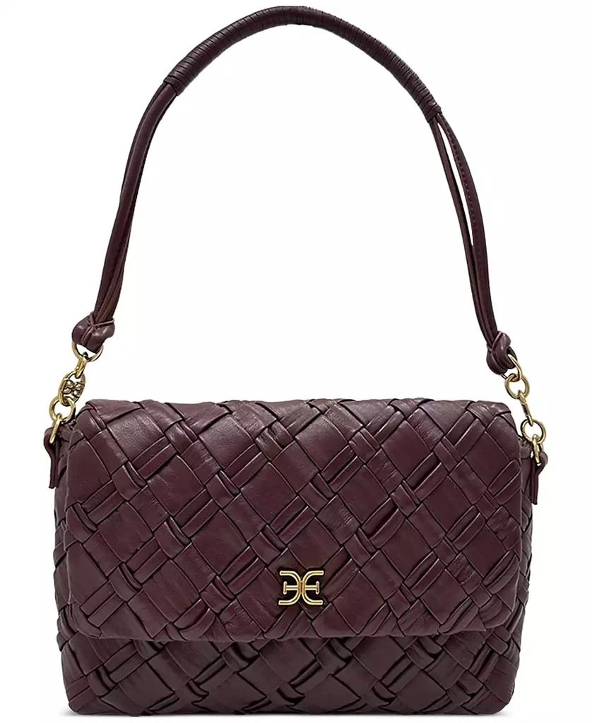 Sam Edelman Evelyn Woven Leather Small Flap Shoulder Bag 1