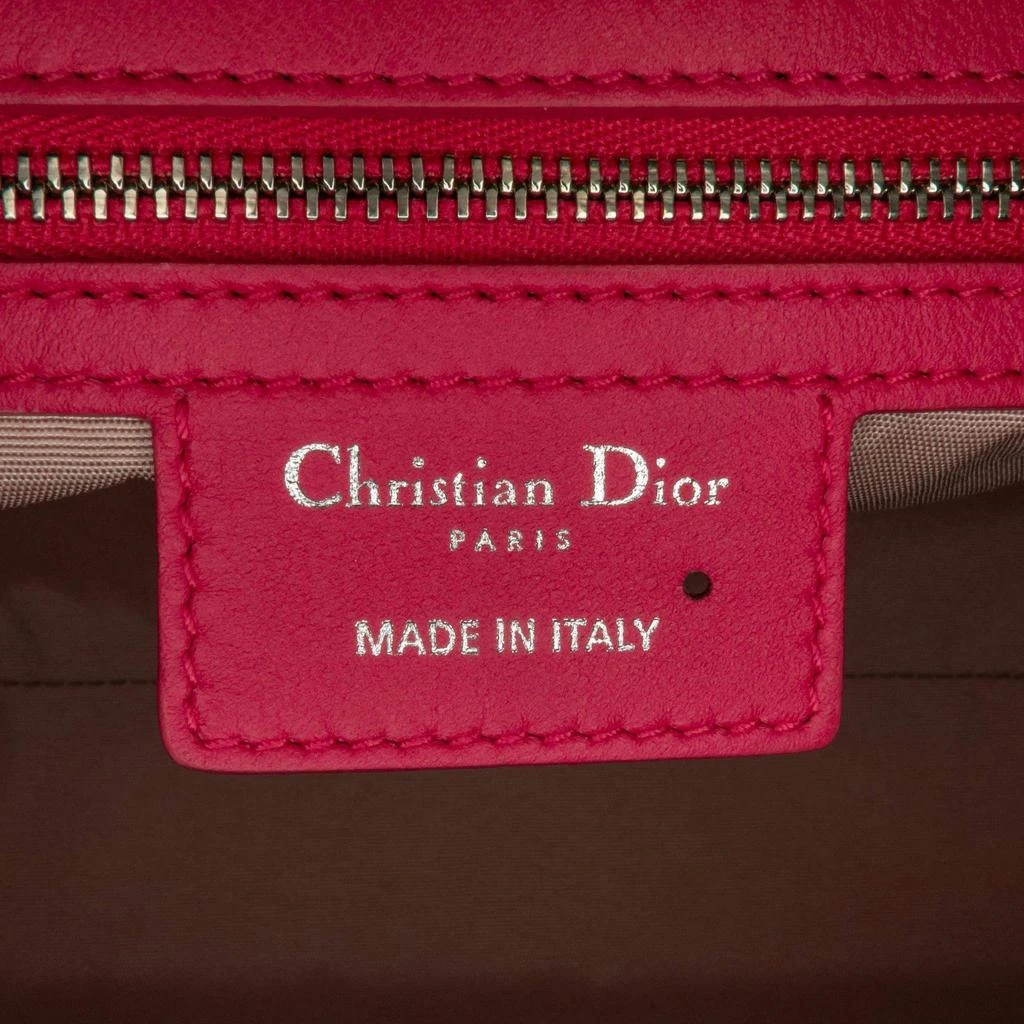 Dior Dior Pink Leather Lambskin Cannage Soft Flap Bag 7