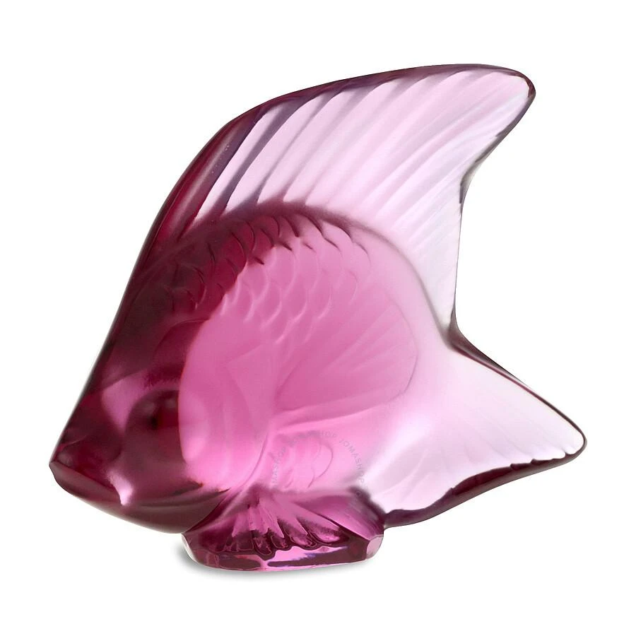 Lalique Fish Fuchsia 30034 1