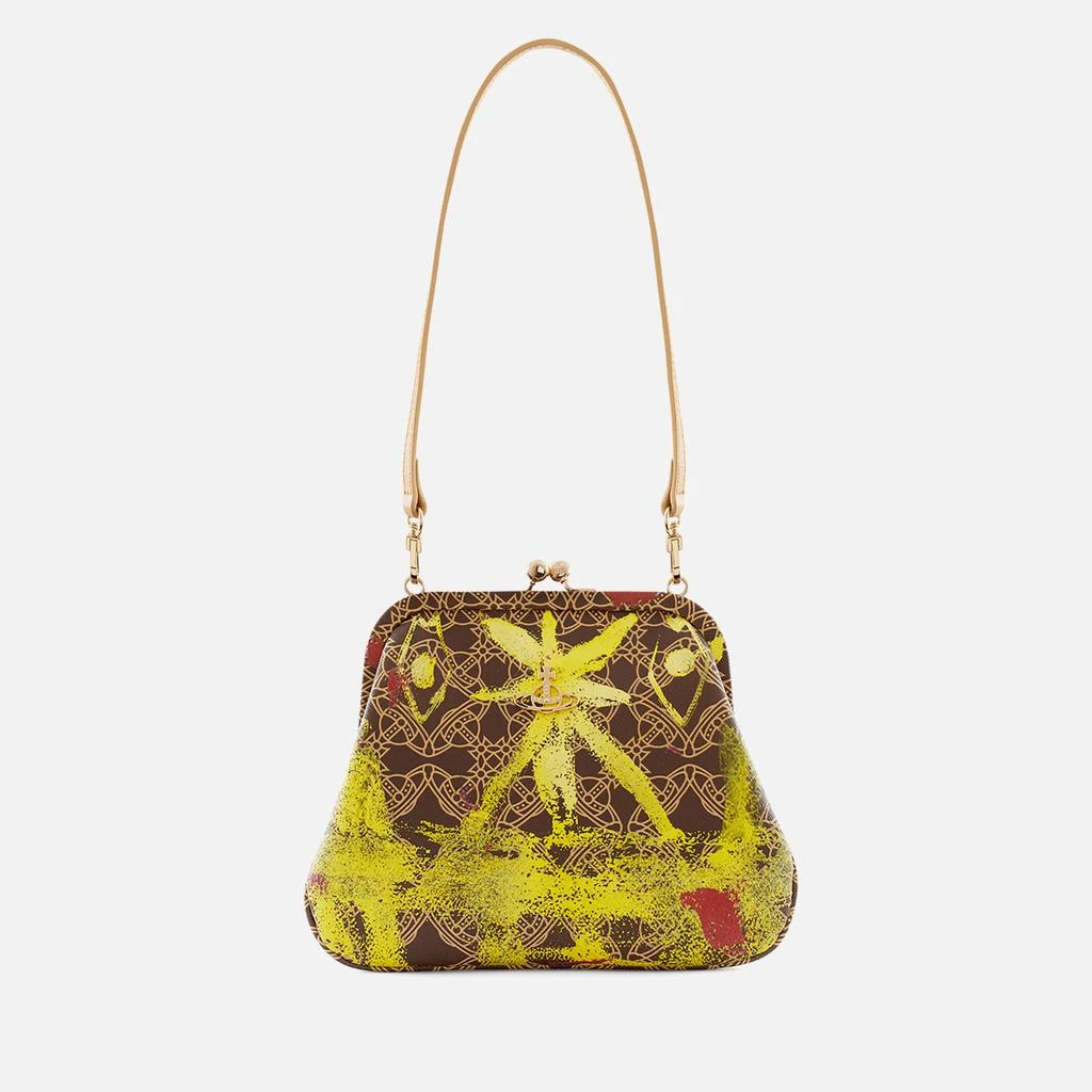 Vivienne Westwood Vivienne Westwood Vivienne's Clutch Orborama Jacquard and Leather Bag 1