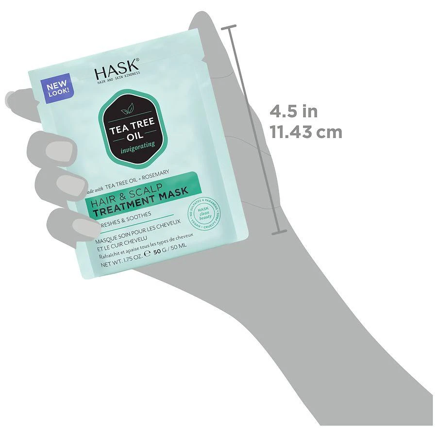 Hask Tea Tree Oil & Rosemary Hair & Scalp Treatment Mask 6