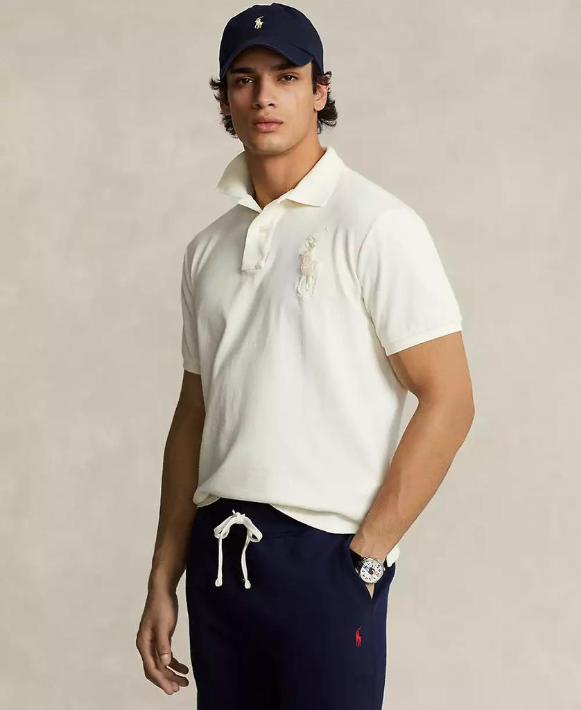 Ralph Lauren Men
s Custom Slim Fit Big Pony Mesh Polo Shirt