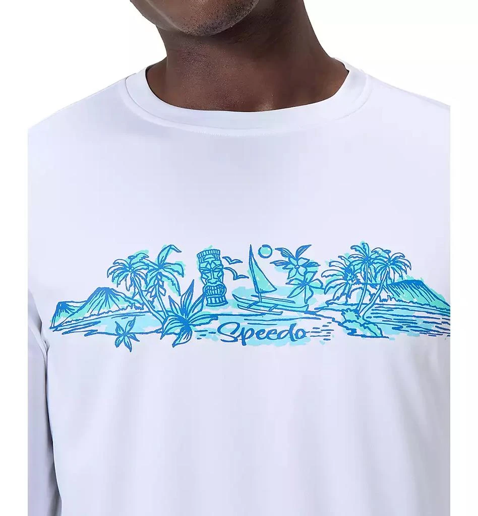 Speedo Men's Long Sleeve Graphic Swim T-Shirt 5