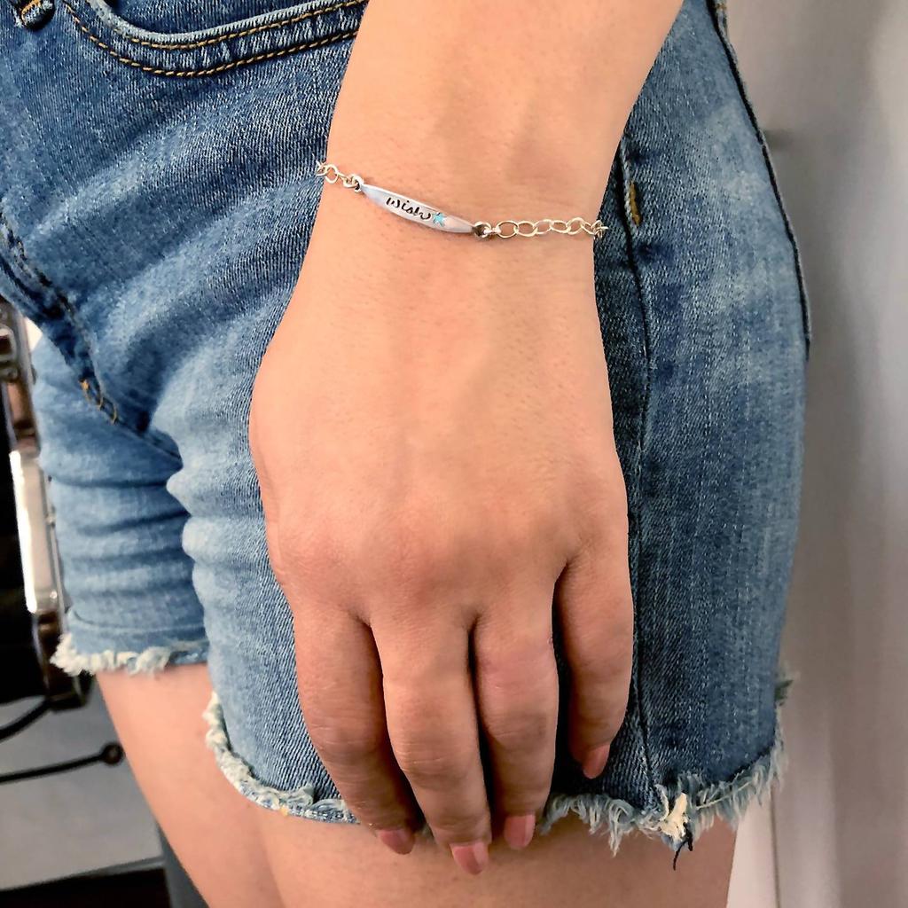 Jessica Elliot Women
s Colorful Words Enamel Bracelets - Wish