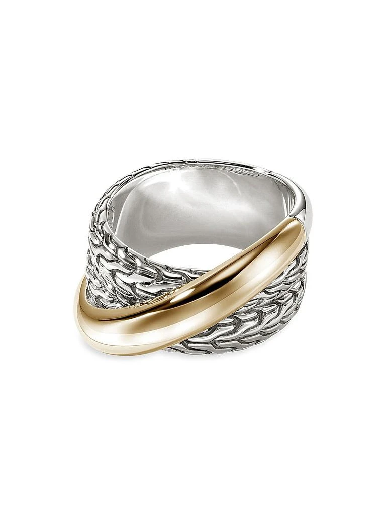 John Hardy JH Essentials Crossover 14K Yellow Gold
Sterling Silver Band Ring